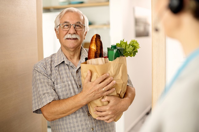 He gets everything he needs to his home address!